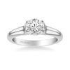 April Contemporary Solitaire Bezel Diamond Engagement Ring