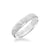 5MM Men's Classic Wedding Band - Etched Finish and Rolled Edge