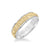 6MM Men's Wedding Band - Intricate Engraved Scroll Design and Rolled Edge