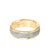 7MM Men's Wedding Band - Rope and Milgrain Center and Round Edge