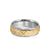 7MM Men's Classic Wedding Band - Criss-Cross Swiss Cut Engraved Design with Milgrain and Round Edge