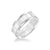 8MM Men's Classic Polished Wedding Band - Polished Finish with Milgrain Detail and Round Edge