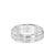 6.5MM Men's Wedding Band - Brush Finish with Polished Center Line and Bevel Edge