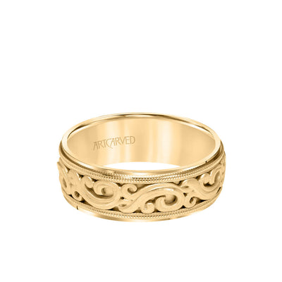 Miansai Mens Brushed Golden Flat-Top Ring | Fashion rings, Mens wedding  rings black, Cool rings for men