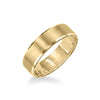 6MM Men's Wedding Band - Satin Finish and Coin Edge