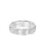 6MM Men's Wedding Band - Crystalline Finish with Milgrain and Bevel Edge