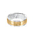 8MM Men's Classic Wedding Band - Satin Finish and Flat Edge