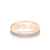 6.5MM Men's Wedding Band - Soft Sand Finish with Rope Center, and Bevel Edge with Side Rope Detail