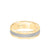 6.5MM Men's Wedding Band - Soft Sand Finish with Rope Center, and Bevel Edge with Side Rope Detail