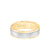 7MM Men's Wedding Band - Soft Sand Finish and Round Edge with Rope Detail and Milgrain Accents