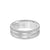 7MM Men's Wedding Band - Bright Brush Finish with Milgrain Accents and Serrated and Rope Edge