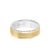 7MM Men's Wedding Band - Serrated Finish with Round Edge with Rope Detail