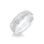 6.5MM Men's Wedding Band - Wheat Motif with Coin Edge Accents and Round Edge