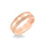 6.5MM Men's Wedding Band - Satin Finish with Rope and Milgrain Accents and Milgrain Edge