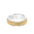 7MM Men's Wedding Band - Polished Finish with Triple Rope Inlay and Polished Edge