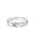 6MM Men's Classic Single Stone Diamond Wedding Band -  Vertical Brush Finish and Rolled Edge