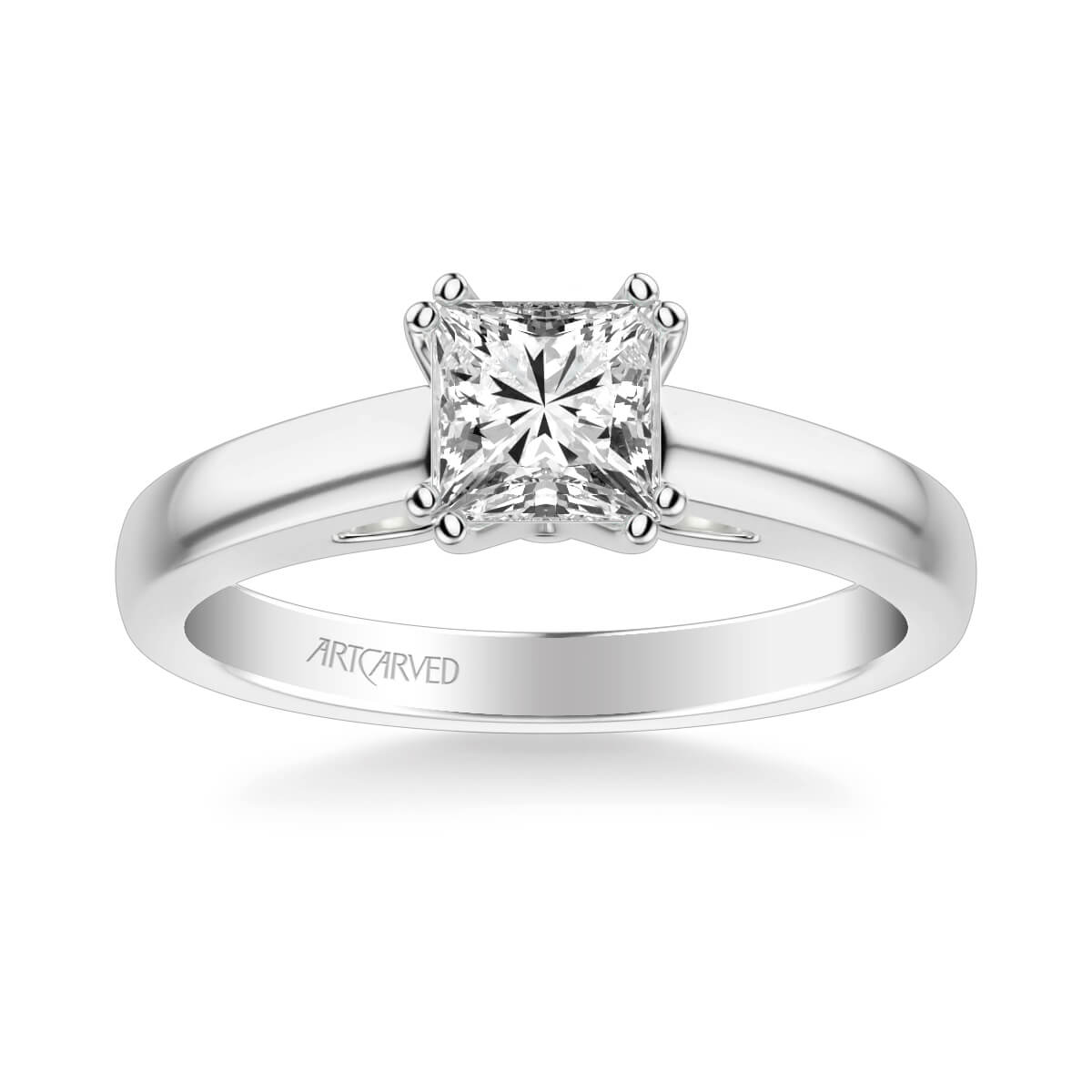 Platinum Princess Cut 2.00ct Diamond Solitaire Ring