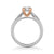 Solitude Contemporary Solitaire Twist Diamond Engagement Ring