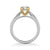 Solitude Contemporary Solitaire Twist Diamond Engagement Ring