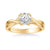 Solitude Contemporary Solitaire Twist Diamond Engagement Ring