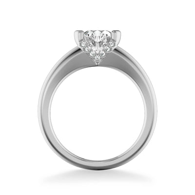 Rachel Contemporary Solitaire Bezel Diamond Engagement Ring
