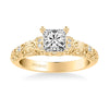 Peyton Vintage Side Stone Diamond Engagement Ring