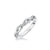 Gabriella Contemporary Half Diamond Half Polished Twist Wedding Band