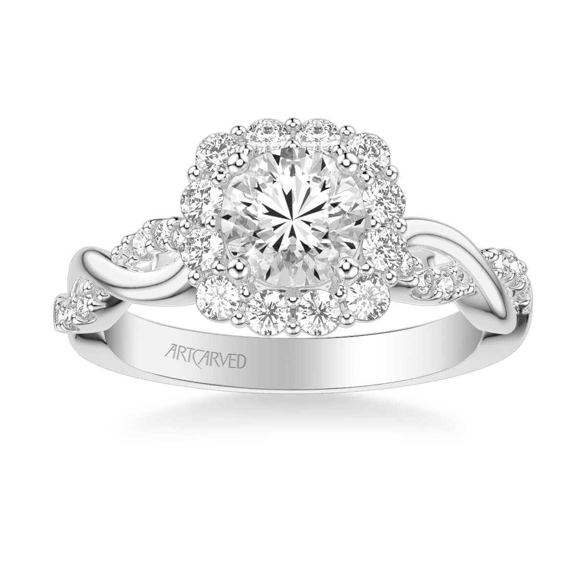 1.00 Carat Round Natural Diamond Engagement Ring – Happy Jewelers
