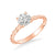 Joanna Contemporary Solitaire Rope Diamond Engagement Ring