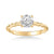 Joanna Contemporary Solitaire Rope Diamond Engagement Ring