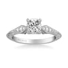 Angel Vintage Side Stone Diamond Engagement Ring