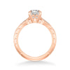 Angel Vintage Side Stone Diamond Engagement Ring