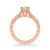 Angelina Vintage Side Stone Diamond Engagement Ring