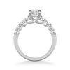 Leandra Classic Side Stone Diamond Engagement Ring