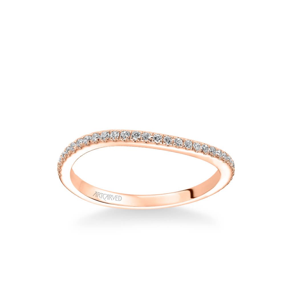 Milena Contemporary Diamond Wedding Band - ArtCarved Bridal Inc