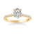 Sybil Classic Side Stone Diamond Engagement Ring