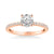 Sybil Classic Side Stone Diamond Engagement Ring