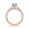 Cameron Contemporary Solitaire Rope Diamond Engagement Ring