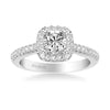 Liv Classic Round Halo Diamond Engagement Ring