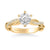 Marnie Contemporary Side Stone Twist Diamond Engagement Ring