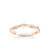 Marnie Contemporary Half Diamond Half Polished Twist Wedding Band