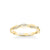 Marnie Contemporary Half Diamond Half Polished Twist Wedding Band