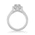 Judith Classic Round Halo Diamond Engagement Ring