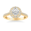 Judith Classic Round Halo Diamond Engagement Ring