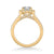 Judith Classic Round Halo Diamond Engagement Ring