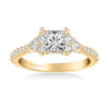 Clio Classic Three Stone Diamond Engagement Ring