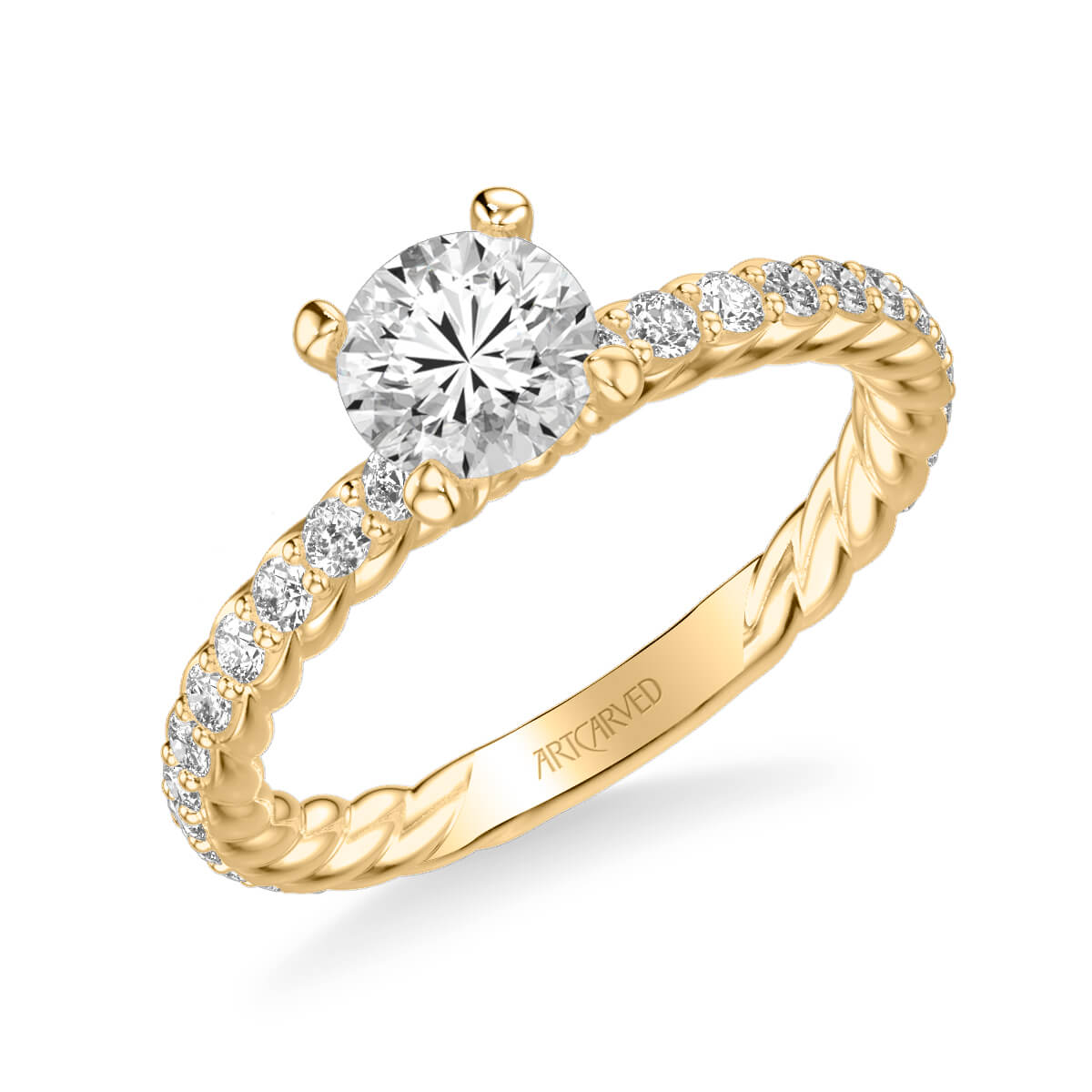Kesslers Braided Engagement Ring in 14K White Gold BUNO331049 - Kesslers  Diamonds