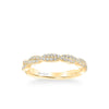 Freesia Contemporary Diamond Twist Wedding Band