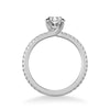 Aubrey Classic Side Stone Diamond Engagement Ring
