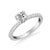 Aubrey Classic Side Stone Diamond Engagement Ring